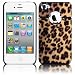 Shop4 Leopard Print Chrome Style Back Cover Case For Apple I