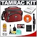 Tamrac 3345 Aero 45 Camera Bag (Red) + Accessory Kit for Canon Rebel XSi, XS, XTi, 40D, Nikon D40, D60, D80, D200, D300, D700, Olympus Evolt E-410, E-420, E-510, E-520, and Sony Alpha A200, A300, A350, A700 Digital SLR