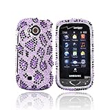 For Samsung Reality Bling Hard Case PURPLE LEOPARD