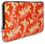Camouflage Pink / Beige Faux-fur Textured fit 13 - 14 inch Notebook Laptop Sleeve Carrying Case