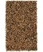 St. Croix Trading Company "Marsh" LL02 Leather Shag Brown Area Rug, 4' x 6'