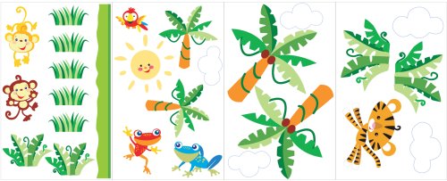 Brewster ST94517 Fisher-Price Animals of the Rainforest Appliqués