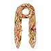 Premium Sunflower Print Fashion Scarf Wrap, Brown