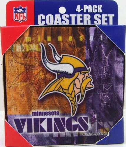 Minnesota Vikings Coaster Set (4 Pack)
