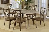Hillsdale Furniture Brookside 5-Piece Rectangle Dining Set with Oval Back C ....