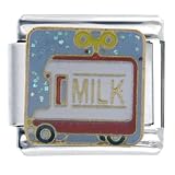 Milk Truck Italian Charms Bracelet Link