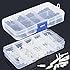 Proimb 300pcs M2 M3 Nylon Hex Nuts Screws Spacers Stand-off Plastic Accessories Assortment White, Black