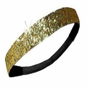 gold glitter headband