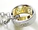 Stunning Cartier Designer Inspired Two-tone Love Rings Pendant/necklace ~ Comes Gift Boxed