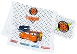 Cars Printed Velour 2-Piece Bath/Wash Towel Set
