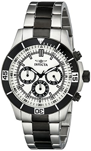 Invicta Men's 12843 Specialty Chronograph Silver Dial Watch