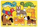 Melissa & Doug Pets Mix'n Match Wooden Chunky Puzzle