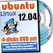 Ubuntu 12.04, 4-discs DVD Installation and Reference Set, Ed.2012