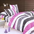 Blancho Bedding - [Pink Purple Swirls] Luxury Bed In A Bag Combo 300GSM