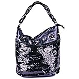 Schandra Sequin Rockstar Handbag with Sequins & Studs