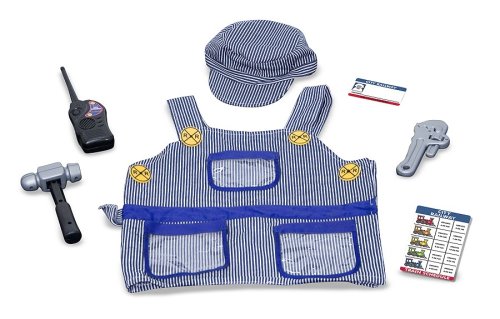 Melissa & Doug Train Engineer Costume Deluxe Role Play Set