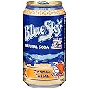 Blue Sky Natural Soda (Orange Cr&egrave;me, 12-Ounce Cans, Pack of 24)