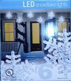 LED Snowflakes Light - String of Six 9