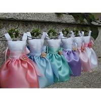 Flower Girl Dresses Sachets, White/Lavender