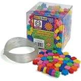 Chenille Kraft Wonderfoam Beads and Cord, 400 Beads Per Tub
