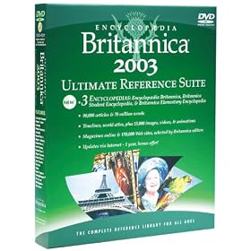 Encyclopaedia Britannica 2003 Ultimate Reference Suite DVD 2003