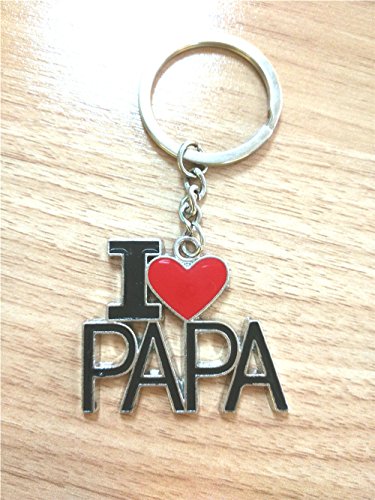 I Love PAPA Keychain - Great Father's Day Gift