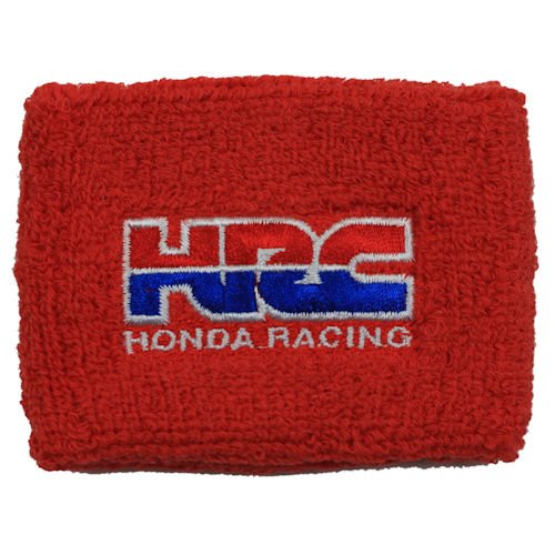 HRC Honda Racing Red Brake Reservoir Sock Cover Fits CBR, 600, 1000