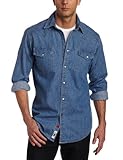 Mountain Khakis Men's Original Mountain Denim Shirt (Light Indigo, Medium)