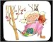 Decorated Mouse Pad with body, individuals, individual, humans, girl, person, human, ...