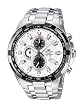 Casio Edifice Men's Quartz Watch with Silver Dial Analogue Display and Silver Stainless Steel Bracelet EF-539D-7AVEF