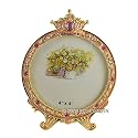 Bejeweled Crown Photo Frame Pink Princess Picture Display