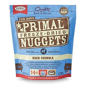 Primal Pet Foods Freeze-Dried Canine Duck Formula 14 oz, FREE treat with purchase a $9.99 value
