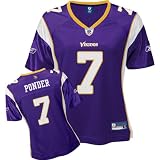 Reebok Minnesota Vikings Christian Ponder Women's Replica Jersey Large
