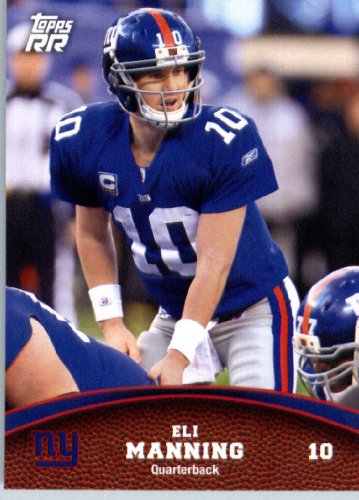 2011 Topps Rising Rookies Football Card # 63 Eli Manning - New York Giants - NFL Trading Card Protective Screwdown Display Case