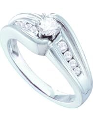 0.40CTW DIAMOND ROUND CENTER BRIDAL RING