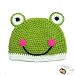 Girls Soft Crochet Frog Beanie Winter Hat Cap - Great for Christmas Holiday Gift Giving Stocking Stuffers or Ski Snowboarding for Older Toddlers to Older Girls