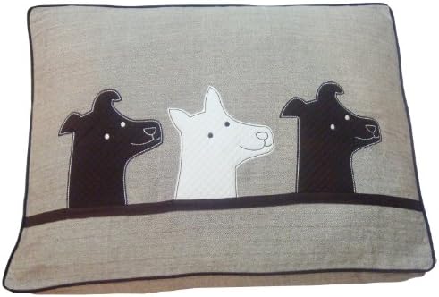 Ventex Applique 3 Dog on Design Pet Bed, Beige