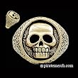 14k. Gold Pirate Skull Ring