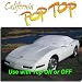 - Corvette Coupe (1983-1996) WHITE DuPont Tyvek PopTop Sun Shade, Interior, Cockpit, Car Cover. Use with Top ON or OFF__SEMA SHOW NEW PRODUCT AWARD WINNER