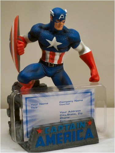 Marvel Heroes Desk Set - Captain America Business Card Holder
