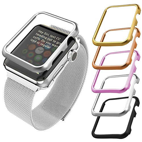 Apple Watch Case(42MM), Bandmax Lightweight Quality Platinum Plated Hard Protective Case for Apple Watch/Watch Sport/Watch Edition Accessories