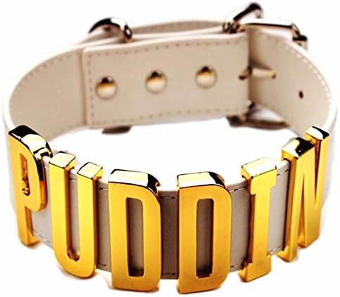 BRAND NEW Harley Quinn Puddin (REPLICA) Leather Collar Choker 17 Inch 1 1/4" Thick ADJUSTABLE