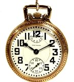 #M1 Waltham Vanguard UP/Down Wind Indicator Antique Railroad Pocket Watch 16 Size 23 Jewels Ca 1928