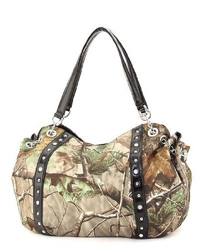 Realtree APG Black Trim Hobo Handbag