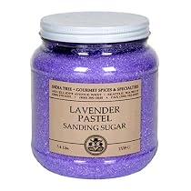 India Tree Lavender Pastel Sanding Sugar, 3.4 lb