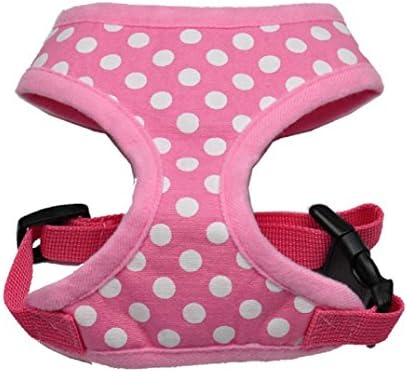 Dog Harness, Dog Vest, Dog Clothes, Cat Pet Safe Control Easy Soft Walking Harness (Pink, Large)