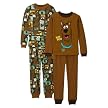 Boys' 4-piece Scooby Doo Pajama Set - Brown