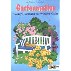 Gartenmotive. Country-Romantik mit Window Color