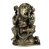 Indien Statue Asiatische Skulptur Gott Ganesha Statue Messing 10,79 cm x 5,08 cm x 15,87 cmvon "ShalinCraft"