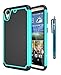 HTC Desire 626 Case, Style4U Dual Layer Hybrid Armor Protective Case Cover for HTC Desire 626 with 1 Style4U Stylus [Teal]